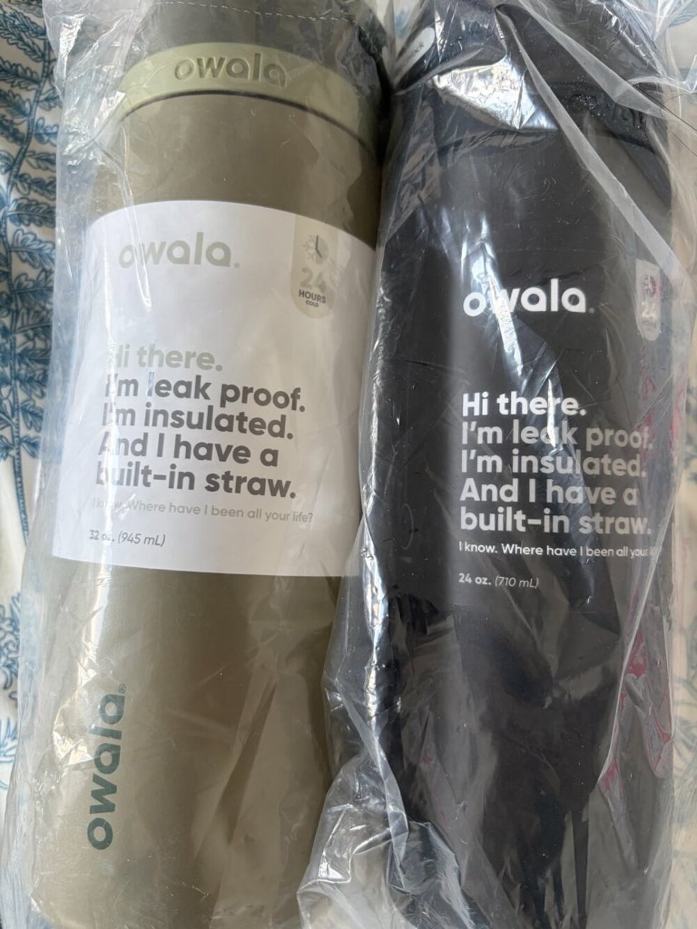 Owala FreeSip Water Bottle Bundle 32oz 24oz NEW Insulated Leak Proof - Picture 2 of 2